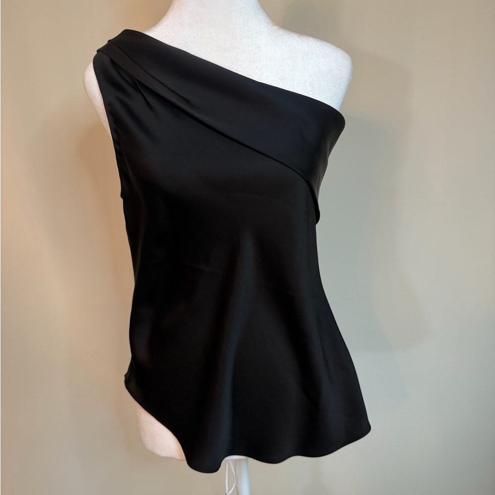 Jonathan Simkhai Lexy Classic Wovens Draped One Shoulder Top Size XS - Picture 7 of 7